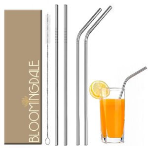 Reusable Stainless Steel Straw with Cleaning Brush